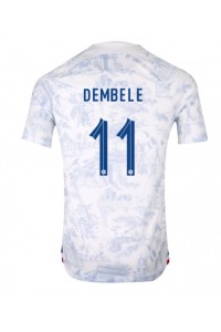 Fotbalové Dres Francie Ousmane Dembele #11 Venkovní Oblečení MS 2022 Krátký Rukáv